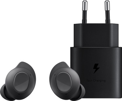 Samsung Buds FE Zwart + Samsung oplader is nooit meer leverbaar