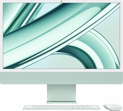 Le produit Apple iMac 24&quot; (2023) M3 (CPU à 8 Cœurs&#x2F;GPU à 8 Cœurs) 8 Go&#x2F;256 Go Vert AZERTY ne sera plus jamais disponible