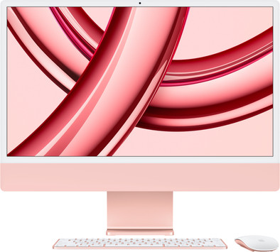Apple iMac 24" (2023) M3 (8 core CPU/10 core GPU 8GB/256GB Roze QWERTY is nooit meer leverbaar