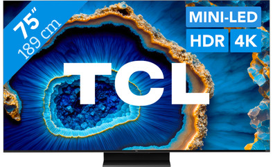 TCL QD Mini-led 75C803 (2023) is nooit meer leverbaar