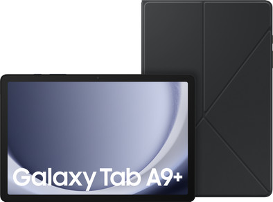 Samsung Galaxy Tab A9 Plus 11 inch 128GB Wifi Blauw + Book Case Zwart is nooit meer leverbaar