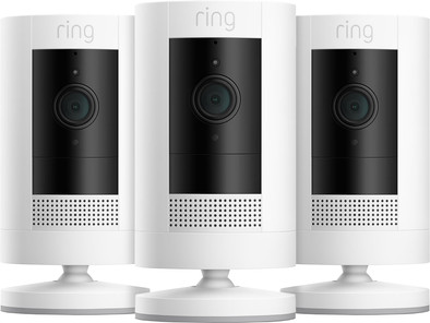 Ring Stick Up Cam Battery - Wit 3-pack is nooit meer leverbaar