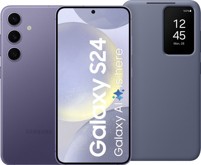 Le produit Samsung Galaxy S24 256 Go Mauve 5G + Smart View Book Case Mauve ne sera plus jamais disponible