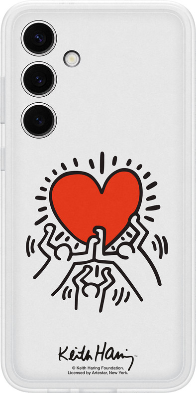Samsung Galaxy S24 Plus Keith Haring Suit Back Cover Transparant is nooit meer leverbaar