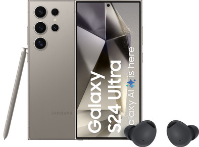 Samsung Galaxy S24 Ultra 1TB Grijs 5G + Galaxy Buds 2 Pro Zwart is nooit meer leverbaar