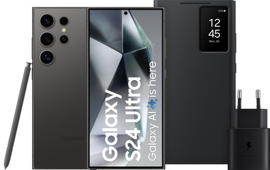 Samsung Galaxy S24 Ultra 256GB Zwart 5G + Starterspakket is nooit meer leverbaar