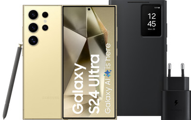 Samsung Galaxy S24 Ultra 256GB Geel 5G + Starterspakket is nooit meer leverbaar