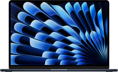 Apple MacBook Air 15 inch (2024) M3 (8 core CPU&#x2F;10 core GPU) 8GB&#x2F;256GB Middernacht QWERTY is nooit meer leverbaar