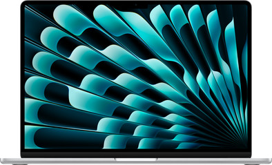 Apple MacBook Air 15 inch (2024) M3 (8 core CPU/10 core GPU) 8GB/512GB Zilver QWERTY is nooit meer leverbaar