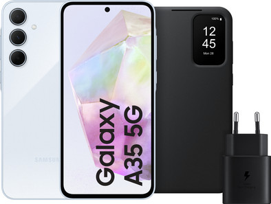 Samsung Galaxy A35 128GB Lichtblauw 5G + Accessoirepakket is nooit meer leverbaar
