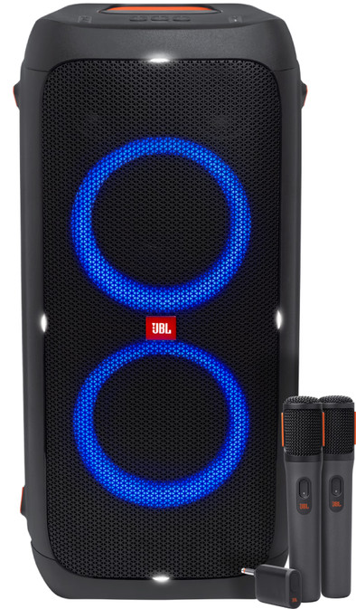 JBL Partybox 310 + Draadloze microfoonset is nooit meer leverbaar