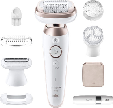 Braun Silk·épil 9 Flex 9-360 3D Wit/Roze Titan is nooit meer leverbaar