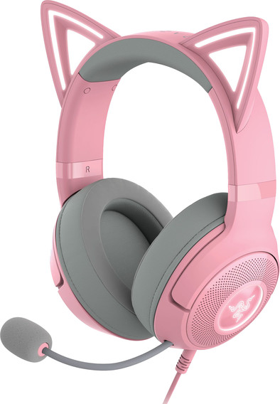 Razer Kraken Kitty V2 Bedrade PC Gaming headset Roze is nooit meer leverbaar