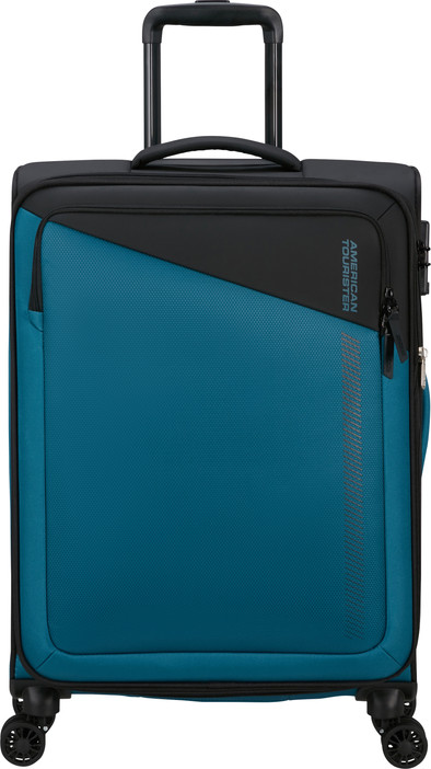 American Tourister Daring Dash Expandable Spinner 66cm Black/Blue is no longer available