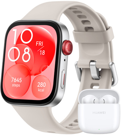 Huawei Watch Fit 3 Zilver/Wit en Freebuds SE 2 is nooit meer leverbaar