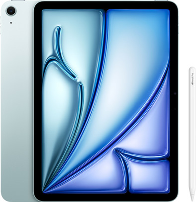 Apple iPad Air (2024) 11 inch 128GB Wifi Blauw + Apple Pencil Pro is nooit meer leverbaar