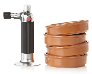 Voccelli Creme Brulee Set Brander + 4 Schaaltjes is nooit meer leverbaar