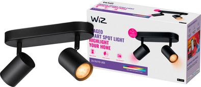 Le produit WiZ 2 Spot Imageo Noir - Éclairage Coloré et Blanc - GU10 ne sera plus jamais disponible