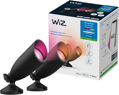 WiZ Ground spot light for outdoor - White and Colored Light - starter set - Black is no longer available