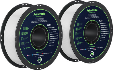 AnkerMake PLA+ Filament Wit 2 pack is nooit meer leverbaar