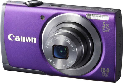 Canon Powershot A3500 IS paars | Coolblue | Compactcamera's