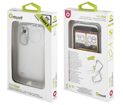 Muvit Minigel Case HTC Desire X Transparent is nooit meer leverbaar