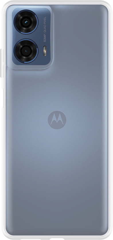 Just in Case Soft Design Moto G04/G04S/G24/G24 Power Back Cover Transparant is nooit meer leverbaar