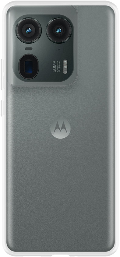 Just in Case Soft Design Motorola Edge 50 Ultra Back Cover Transparant is nooit meer leverbaar