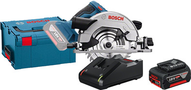 Bosch Professional GKS 18V-57 G + 4,0 Ah GBA accu en snellader is nooit meer leverbaar