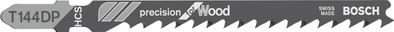 Bosch Decoupeerzaagblad T144 DP Precision for Wood 3x is nooit meer leverbaar