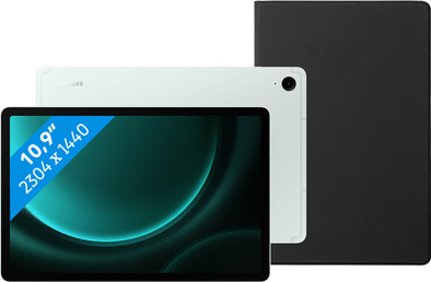 Le produit Samsung Galaxy Tab S9 FE 128 Go Wifi Vert + BlueBuilt Book Case Noir ne sera plus jamais disponible