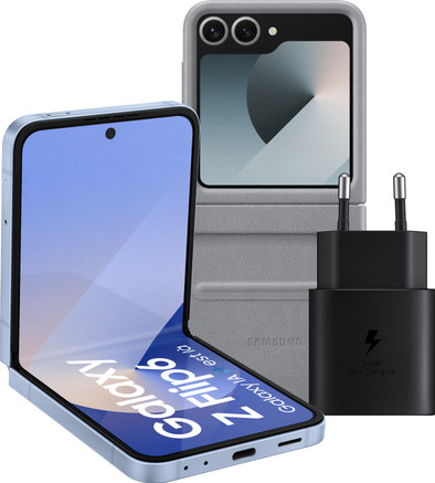 Samsung Galaxy Z Flip 6 512GB Blauw 5G + Accessoirepakket is nooit meer leverbaar