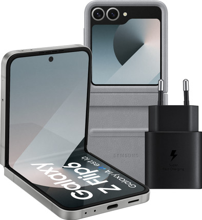Samsung Galaxy Z Flip 6 512GB Zilver 5G + Accessoirepakket is nooit meer leverbaar