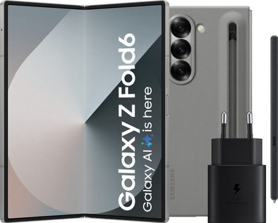 Samsung Galaxy Z Fold 6 256GB Zilver 5G + Accessoirepakket is nooit meer leverbaar