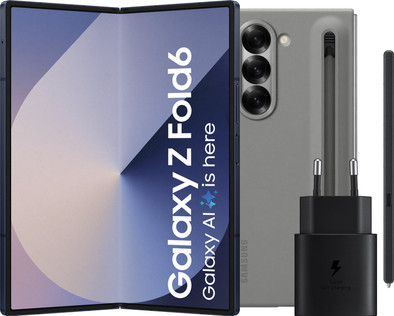 Samsung Galaxy Z Fold 6 512GB Blauw 5G + Accessoirepakket is nooit meer leverbaar