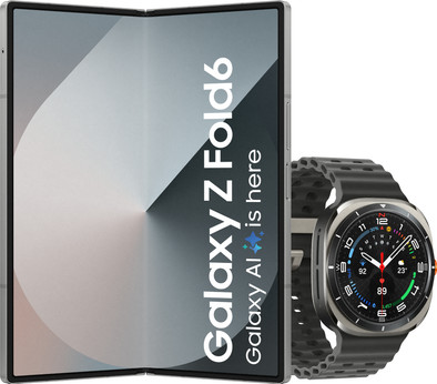 Samsung Galaxy Z Fold 6 256GB Zilver 5G + Samsung Galaxy Watch Ultra Zilver&#x2F;Zwart 47mm is nooit meer leverbaar