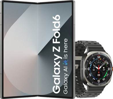 Samsung Galaxy Z Fold 6 512GB Zilver 5G + Samsung Galaxy Watch Ultra Zilver/Zwart 47mm is nooit meer leverbaar