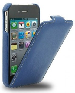 Melkco Leather Case Apple iPhone 4 / 4S Blue is nooit meer leverbaar