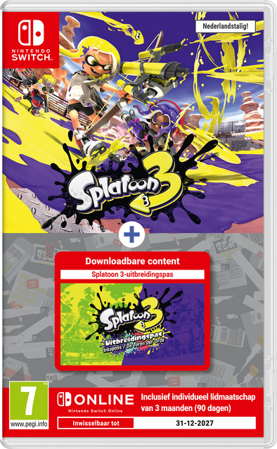 Splatoon 3 + Uitbreidingspas + 3 maanden Nintendo Switch Online is nooit meer leverbaar