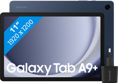 Samsung Galaxy Tab A9 Plus 11 inch 128GB Wifi Blauw + BlueBuilt Oplader is nooit meer leverbaar