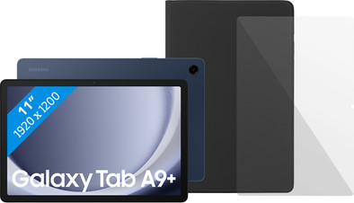 Samsung Galaxy Tab A9 Plus 11 inch 64GB Wifi Blauw + Beschermpakket is nooit meer leverbaar