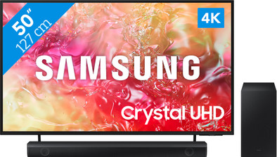 Samsung Crystal UHD 50DU7100 (2024)   + Soundbar is nooit meer leverbaar