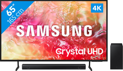 Samsung Crystal UHD 65DU7100 (2024)  + Soundbar is nooit meer leverbaar