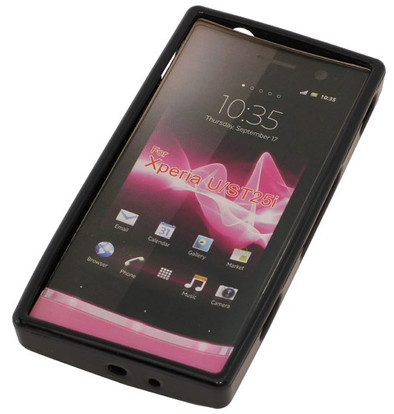 Veripart TPU Case Sony Xperia U Black is nooit meer leverbaar