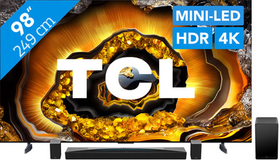 TCL QD Mini-led 98X955 Max (2024) + soundbar is nooit meer leverbaar