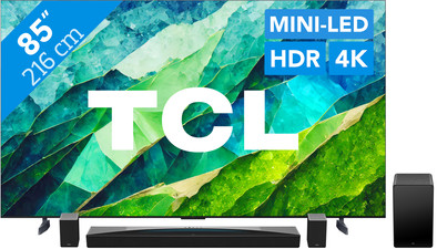 Le produit TCL QD Mini-LED 85C81B (2024) + Barre de Son ne sera plus jamais disponible