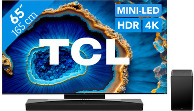 TCL QD Mini-led 65C803 (2023) + soundbar is nooit meer leverbaar