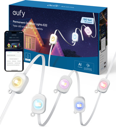 Eufy permanent outdoor light E22 30 meter is nooit meer leverbaar