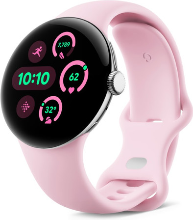 Google Pixel Watch 3 Zilver/Roze 41mm is nooit meer leverbaar