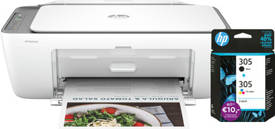 HP DeskJet 2820e + 1 set extra cartridges is nooit meer leverbaar